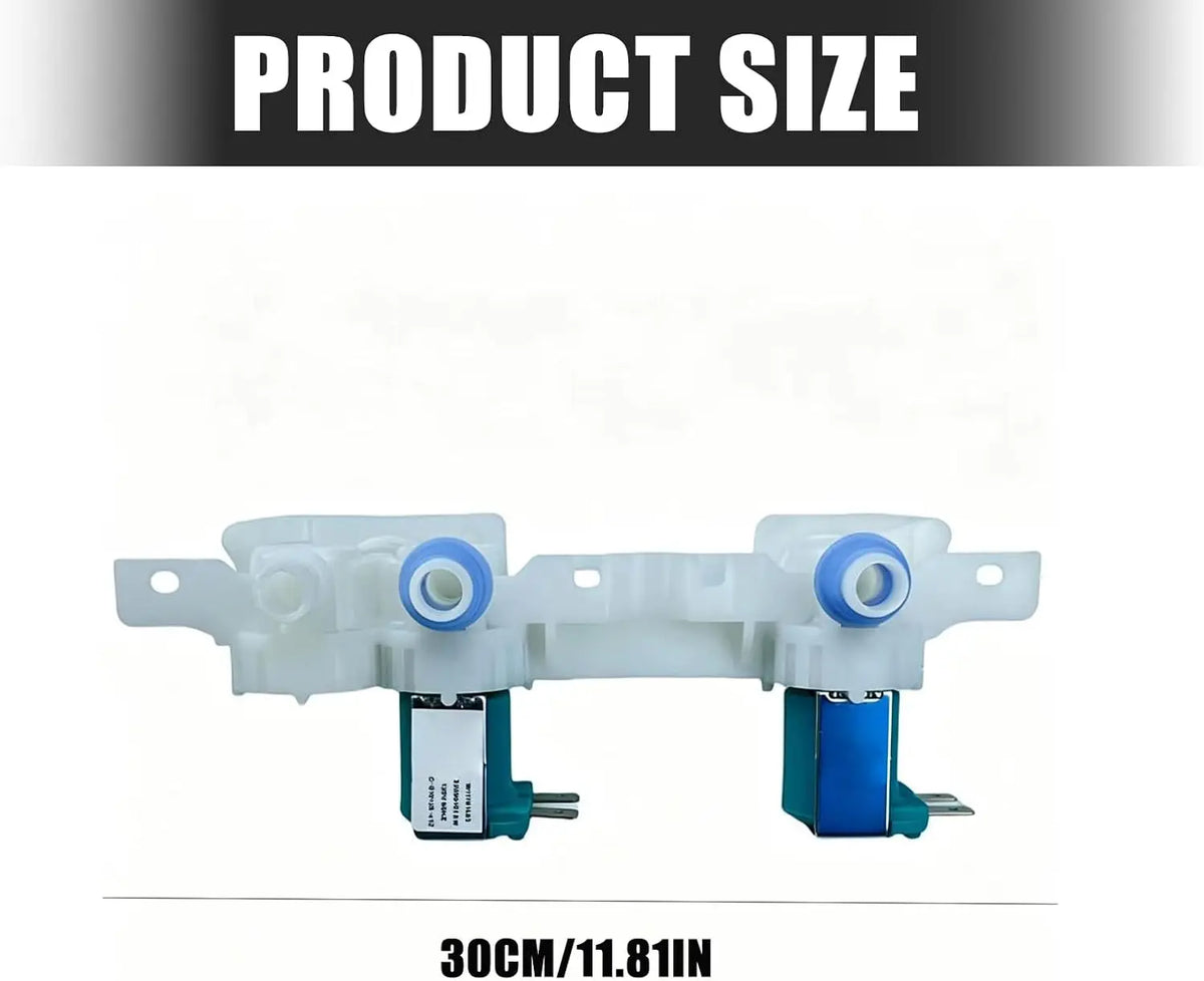 Replacement Inlet Valve for Washing Machines Fits Models W1161683 W10894039 W11179274 Plastic and Metal Construction Blue