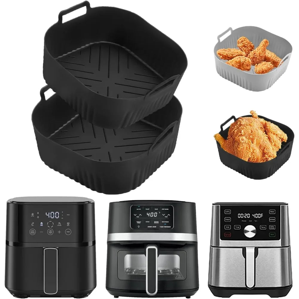 Silicone Air Fryer Mold Reusable for Philips NA229 4.2L Non-Stick Heat Resistant Instead of Baking Paper AirFryer Accessories