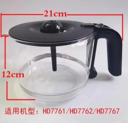 HD7767 Suit Compatible with Philips HD7767HD7761/HD7762 Household Drip Coffee Maker Household Cafe Pot Glass Coffee Machine Coffee Cup