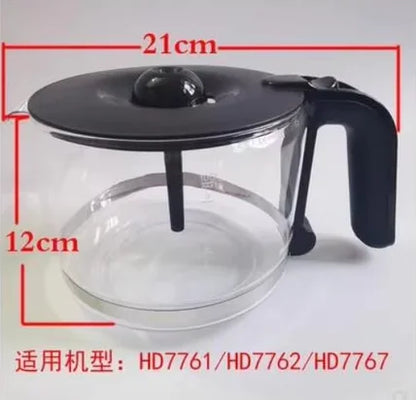 HD7767 Suit Compatible with Philips HD7767HD7761/HD7762 Household Drip Coffee Maker Household Cafe Pot Glass Coffee Machine Coffee Cup
