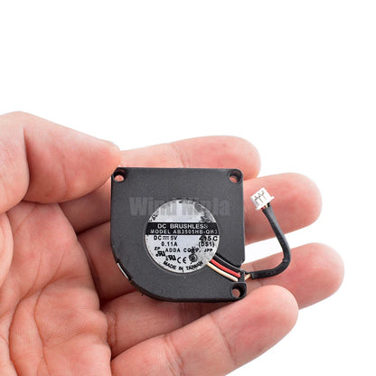 AB3505HB-QB3 35mm Blower Fan 3.5cm 35x35x6mm DC5V 0.11A 3-Pin Micro Cooling Fan for Router Projectors