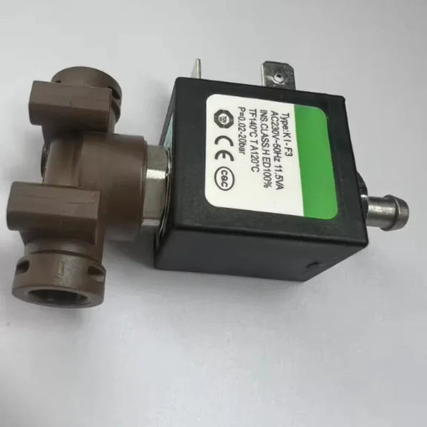For cnkalun Miniature 3-Way Solenoid Valve KL-F3 0.02–20 bar Snap-On T-Head for Coffee Machines Electric Irons