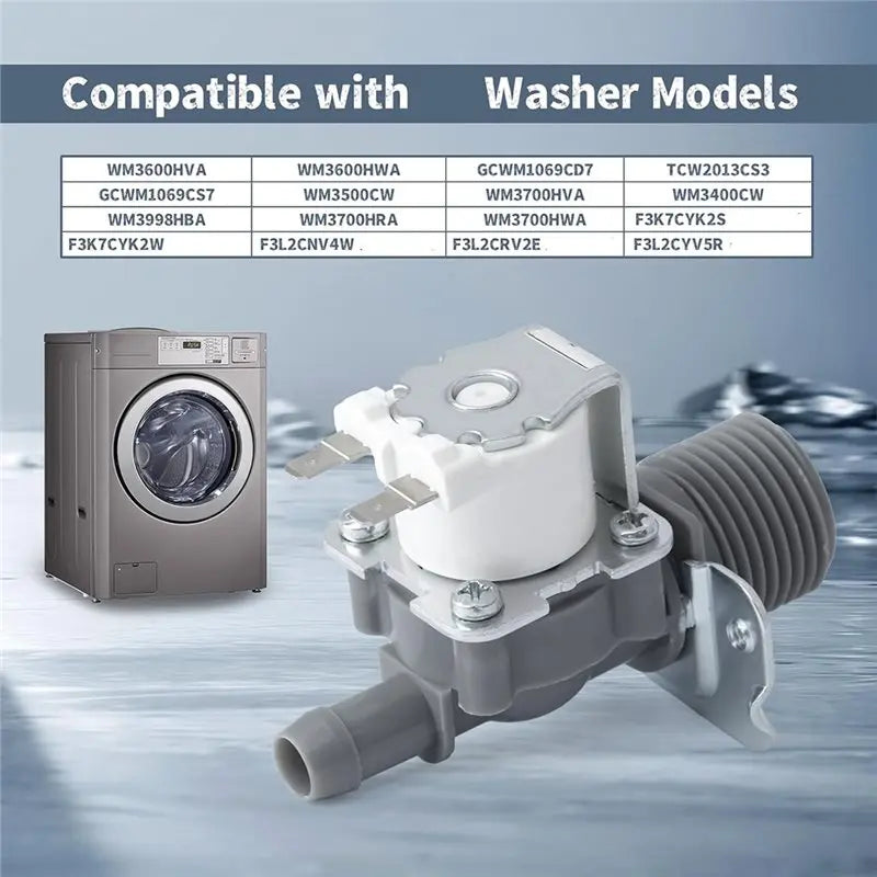 Cleaner Parts Water Inlet Valve Replacement Part 5220FR2006W Compatible with LG Washer Dryer Machine