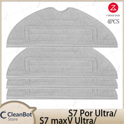 Compatible with Roborock S7 MaxV Ultra/S7 Pro Ultra Robot Vacuum Cleaner Accessories Main Brush Side Brush HEPA Filter Mop Cloths Spare Parts