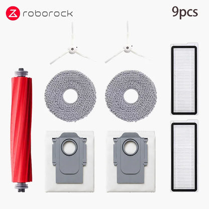 Compatible with Roborock Q Revo MaxV/Q Revo S/Q Revo Pro Robot Vacuums Cleaner Accessory Dust Bag Main Side Brush HEPA Filter Mop Cloths Spa