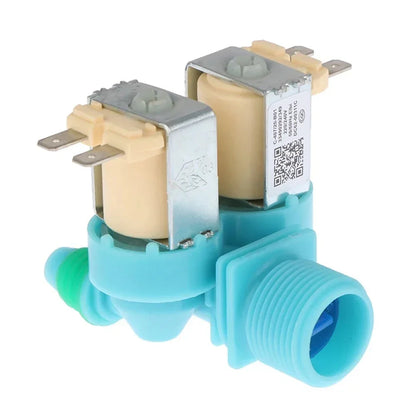 Washing Machine Water Inlet Solenoid Valve Dual-Head Design Compatible with Samsung Washing Machine Parts DC62-00311C 220/240V 50/60Hz