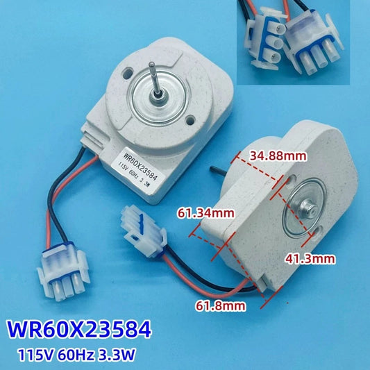 Replacement Refrigerator Fan Motor — 115V Compatible with Whirlpool WR60X23584