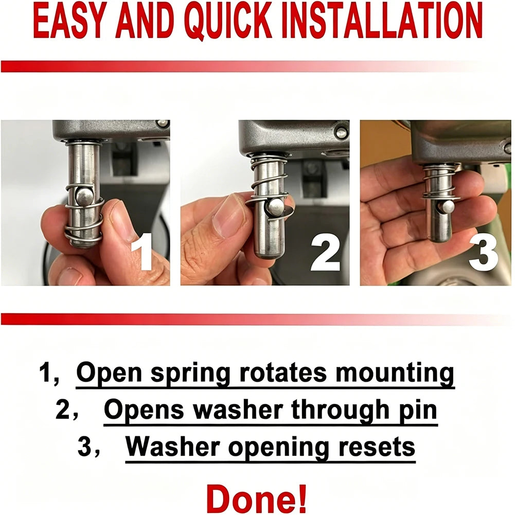 1pc Stainless Steel Spring And Washer For Kitchen Stand Mixer Replacement Spring Washers
