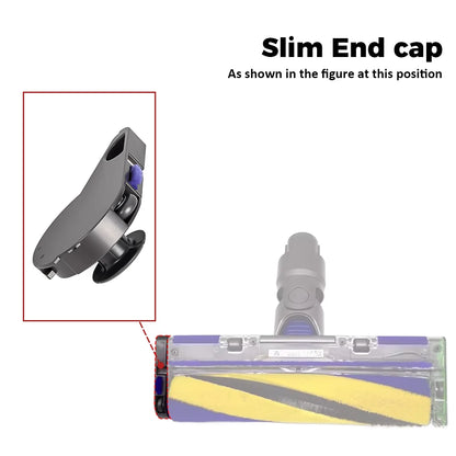 Spare Parts Left Side Roller Brush Bar End Cap Cover For Dyson V8 V10 Slim V12 V15 Detect Slim Vacuum Cleaner