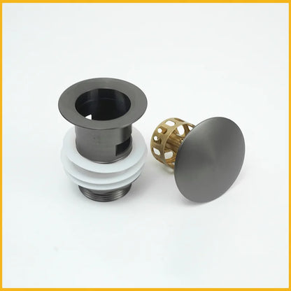 Wash Basin Pop-Up Drain Button Sink Stopper Drainer Siphon Waste Stopper Waste Pipe Drain Brushed Gold Bathroom Accessories
