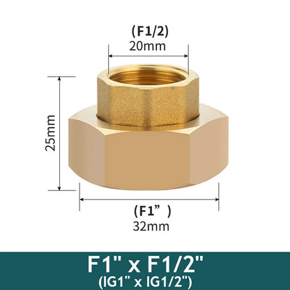 Brass Pipe Fittings Water Meter Pump Union Adapters Male/female Threaded 1/2" 3/4" 1" 1-1/2" Bsp Pipe Fitting With Seal Washer