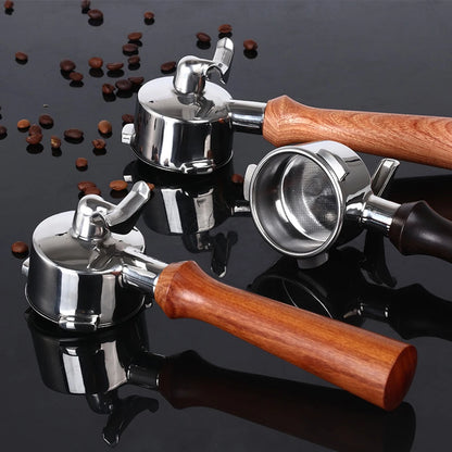 54MM 3ears Coffee Filter Breville Sage/870/875/878/880 Stainless Steel Double Mouth Coffee Portafliter Espresso Coffee Tool