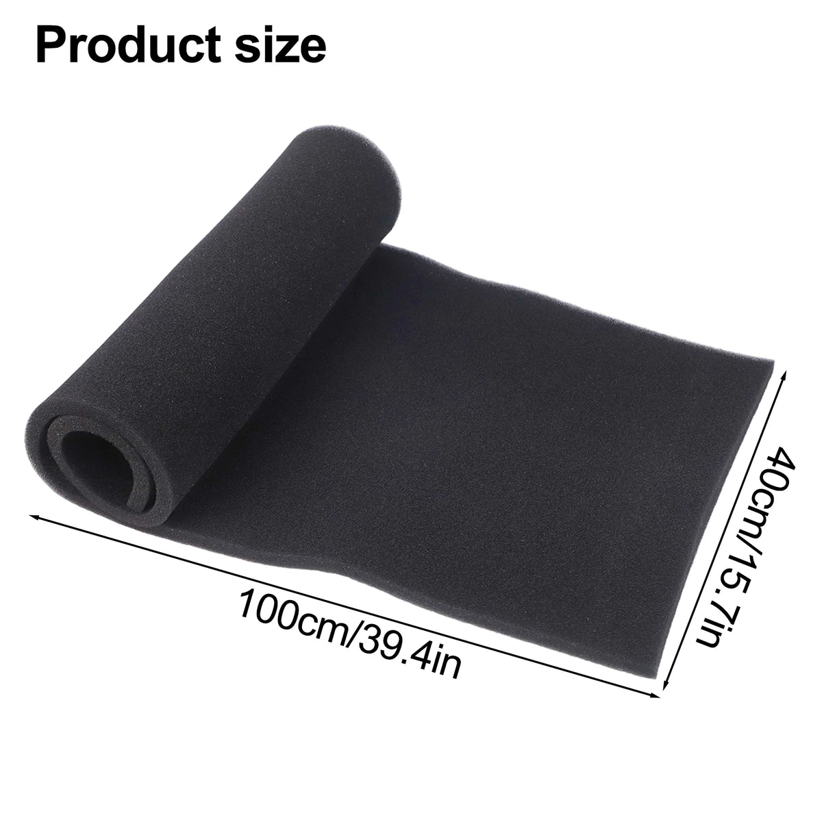 1mx40cm Air Conditioner Filter Replacement Activated Carbon Filter Sponge Sheet For Air Purifiers Range Hood Filters Vent Filter