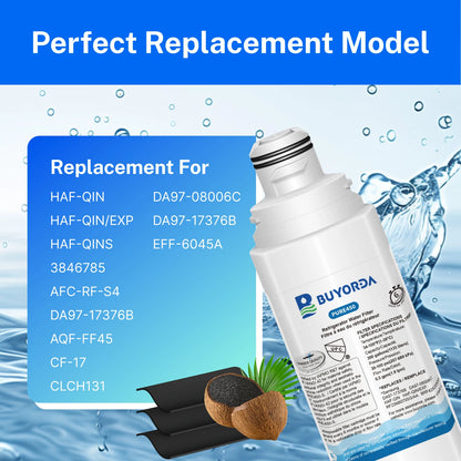 Replacement Refrigerator Water Filter Compatible with Samsung DA97-17376B / DA97-08006A