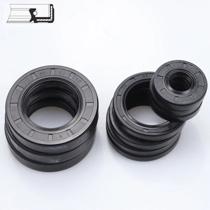 TC 15 16 17 18 19 20 21 22 23 24 ID Rubber NBR Grooved U Lips Spring Joint Gasket Ring Sealing Rotary Shaft Skeleton Oil Seal