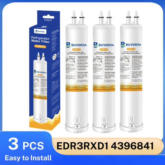 Replacement Refrigerator Water Filter Compatible with Kenmore EDR3RXD1 / 4396841 / 4396710 / 469083 / 469030 — 3 Pack