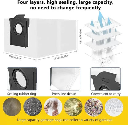 Mova Z60 Ultra Roller Complete Robot Vacuum Spare Parts Main Side Brushes Mop Cloths HEPA Filters Dust Bags Accessories