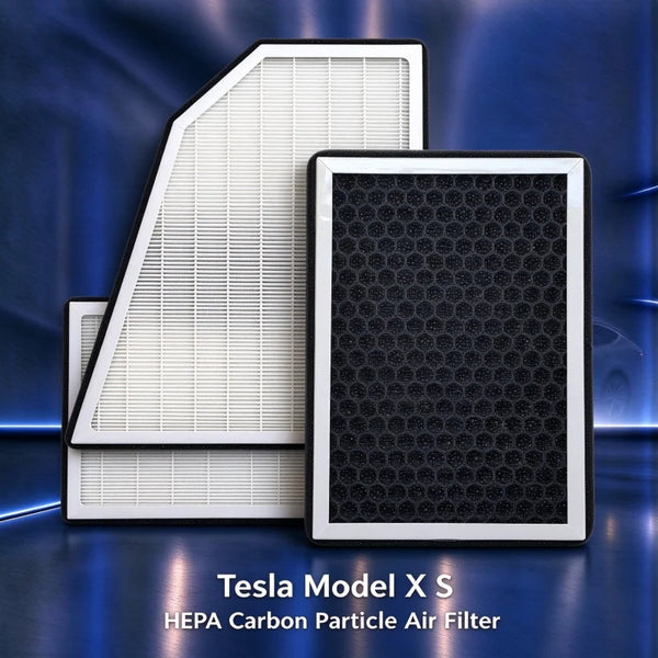 For Tesla Model X Model S CN95 HEPA Cabin Filter Activated Carbon Odor Removal PM2.5 Purification Auto AC Replacement Filter