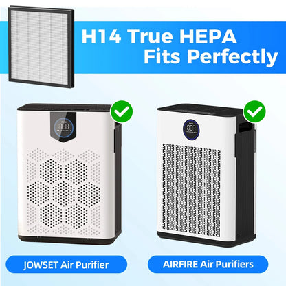 Replacement Filter Compatible with AIRFIRE AP304 and JOWSET AP303/AP304 Air Purifiers, Filter Designed for Kids & Pets