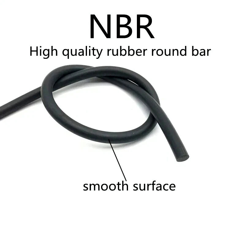 NBR Black Nitrilerubber Strip Seal Dia 0.8~10 mm Nitrile Sealing Rope Solid Round Strip
