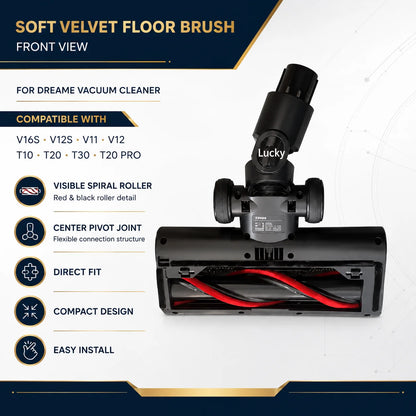 Dream V16S V12S V11 V12 T10 T20 T30 T20pro Roller Brush Head Replacement Soft Velvet Floor Brush Head Vacuum Cleaner Parts