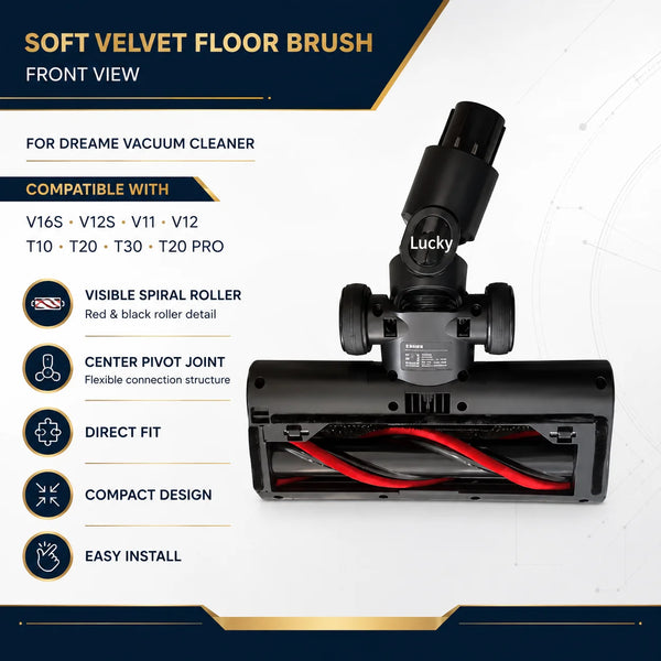 Dream V16S V12S V11 V12 T10 T20 T30 T20pro Roller Brush Head Replacement Soft Velvet Floor Brush Head Vacuum Cleaner Parts