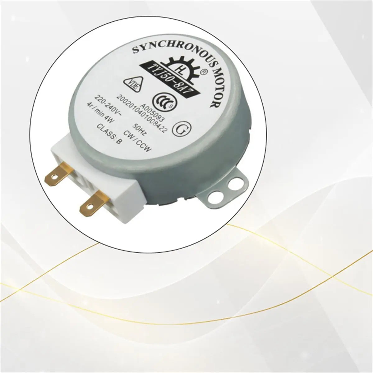 A64I Microwave Turntable Synchronous Motor AC220-240V 4 RPM CW/CCW Motor TYJ50-8A7 for