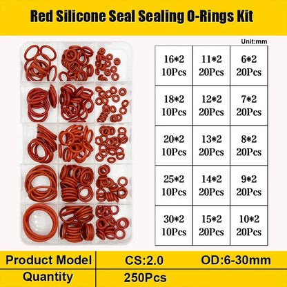 Silicone O Ring Coffee Machine Silicone VMQ O-Ring Seal Washer Plumbing Gasket High Temperature Oring