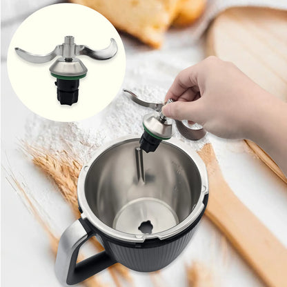 Stainless Steel Kneading Dough Blade for TM7 TM5 TM6 Flour Mix Smooth Dough Stir Form Paste Kitchen Accessories