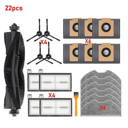Replacement For Eufy X8 Pro SES Robot Vacuum Cleaner Accessories Roller Brush Mop Pads Main Side Brush Dust Bags Spare Parts