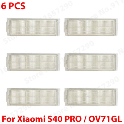 Compatible with (Xiaomi Robot Vacuum S40 Pro / OV71GL ) Vacuum Parts Main Roller Side Brush Mop Cloth HEPA Filter Accessories