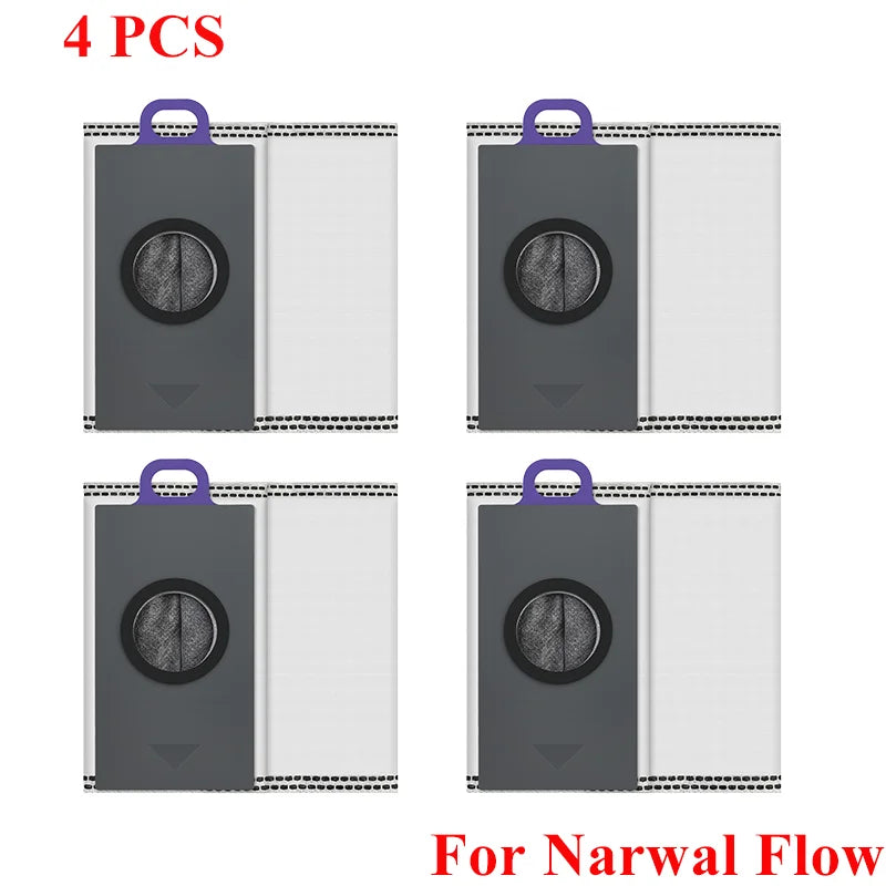 Replacement For Narwal Flow Vacuum Accessories Main Roller Side Brush Hepa Filter Mop Cloth Pads Dust Bag Spare Part