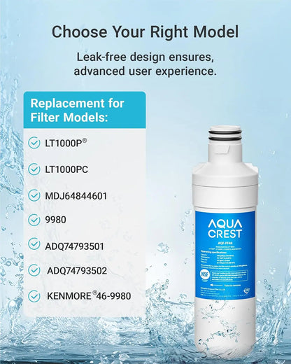 Replacement Refrigerator Water & Air Filter Set Compatible with LG LT1000PC / ADQ747935 / LT1000P / LMXS28626S / LFXS26973S — Model Options