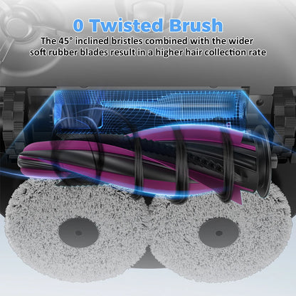 Main Brush For JONR P20 PRO T5 Pro Compatible with Midea V12 Pro Sweeping Robot Vacuum Cleaner Floor Scrubber Roller Brush Accessories Parts
