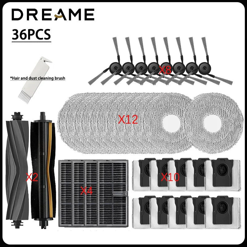 For MOVA P70 Pro Ultra Robot Vacuum Cleaner Accessories:Main Side Brush Mop Cloth Filter Dust Bag Parts Spare.