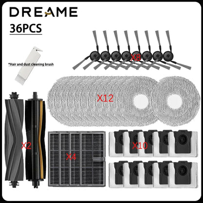 For MOVA P70 Pro Ultra Robot Vacuum Cleaner Accessories:Main Side Brush Mop Cloth Filter Dust Bag Parts Spare.