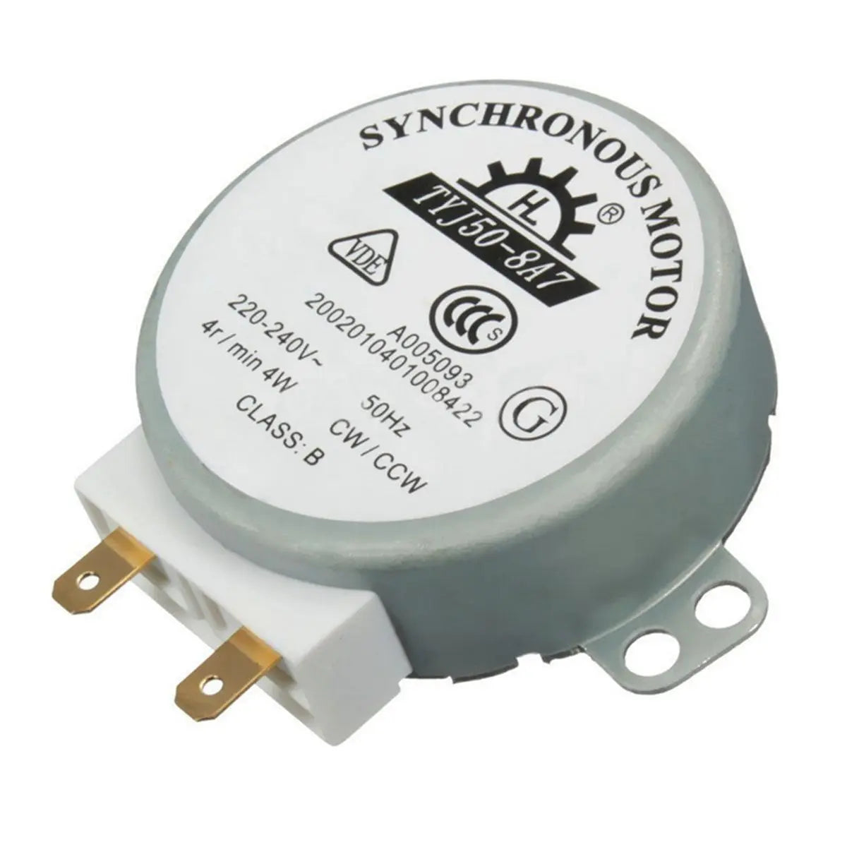 A64I Microwave Turntable Synchronous Motor AC220-240V 4 RPM CW/CCW Motor TYJ50-8A7 for