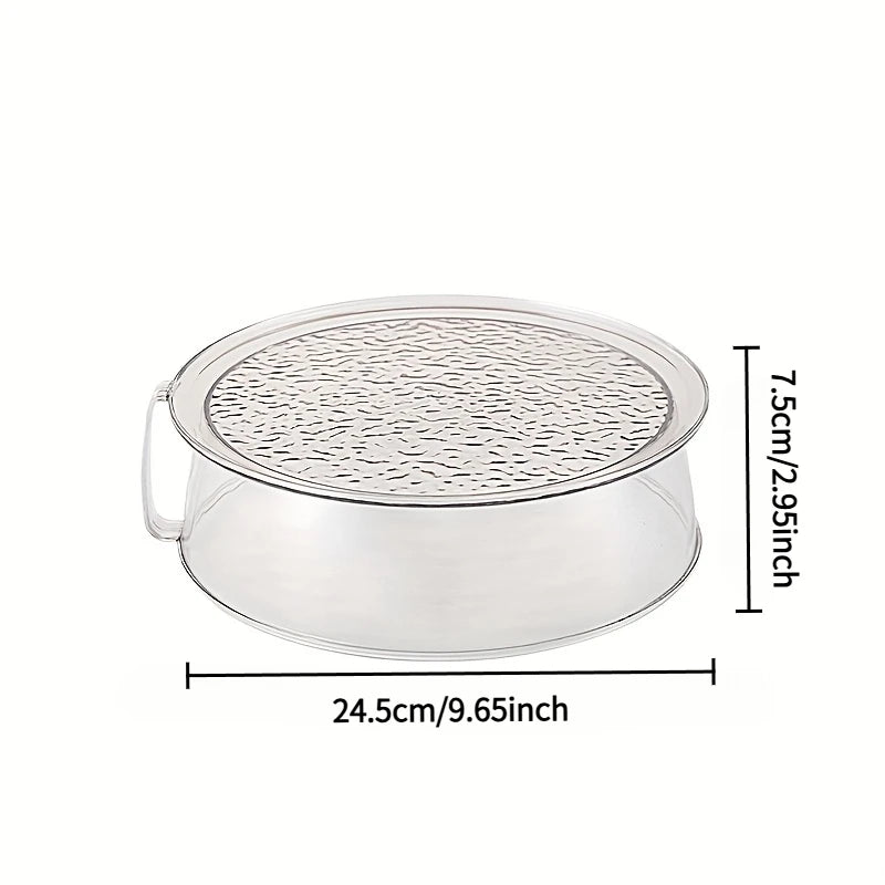 Multifunctional Microwave Splash Guard - Heat Resistant 200 ° C, 360 ° Splash-Proof, Stacking Design, Food Insulation Cover
