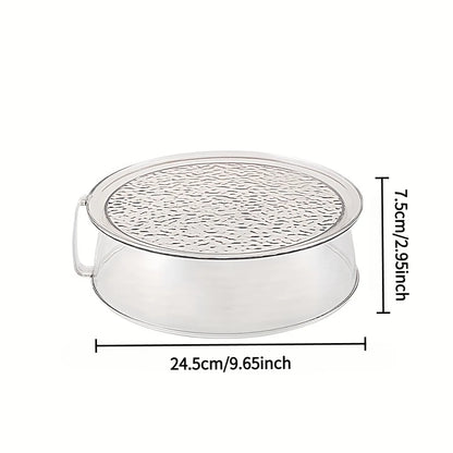 Multifunctional Microwave Splash Guard - Heat Resistant 200 ° C, 360 ° Splash-Proof, Stacking Design, Food Insulation Cover