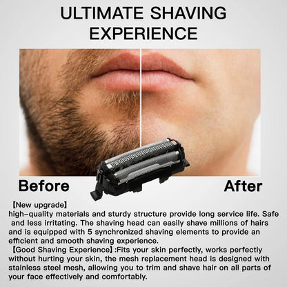 Electric Shaver Heads Compatible with Panasonic Shaver Replacement Foil and Blade Cutter Head for Panasonic ES-CST2Q,CST2S,ST21,CST2R