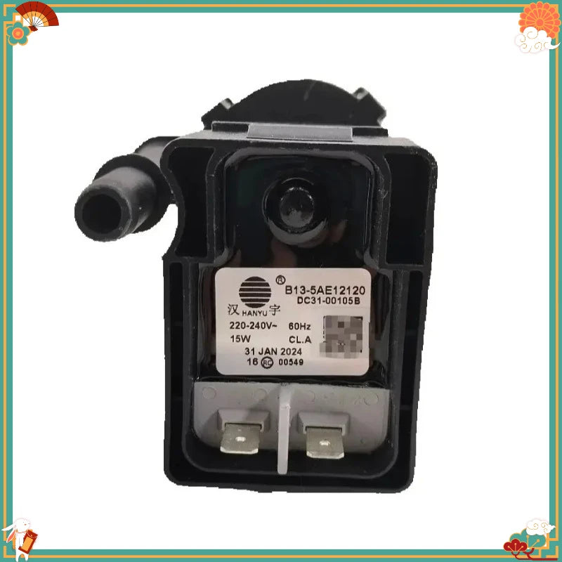 B13‑5AE12120 DC31‑00105B 15W 60HZ Drain Pump Motor Compatible with Samsung Clothes Dryer Replacement Spare Part