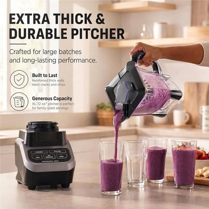 Hot Sale-For Ninja Blender Replacement Pitcher Replacement Parts For Ninja Blender 72Oz Blender Replacement
