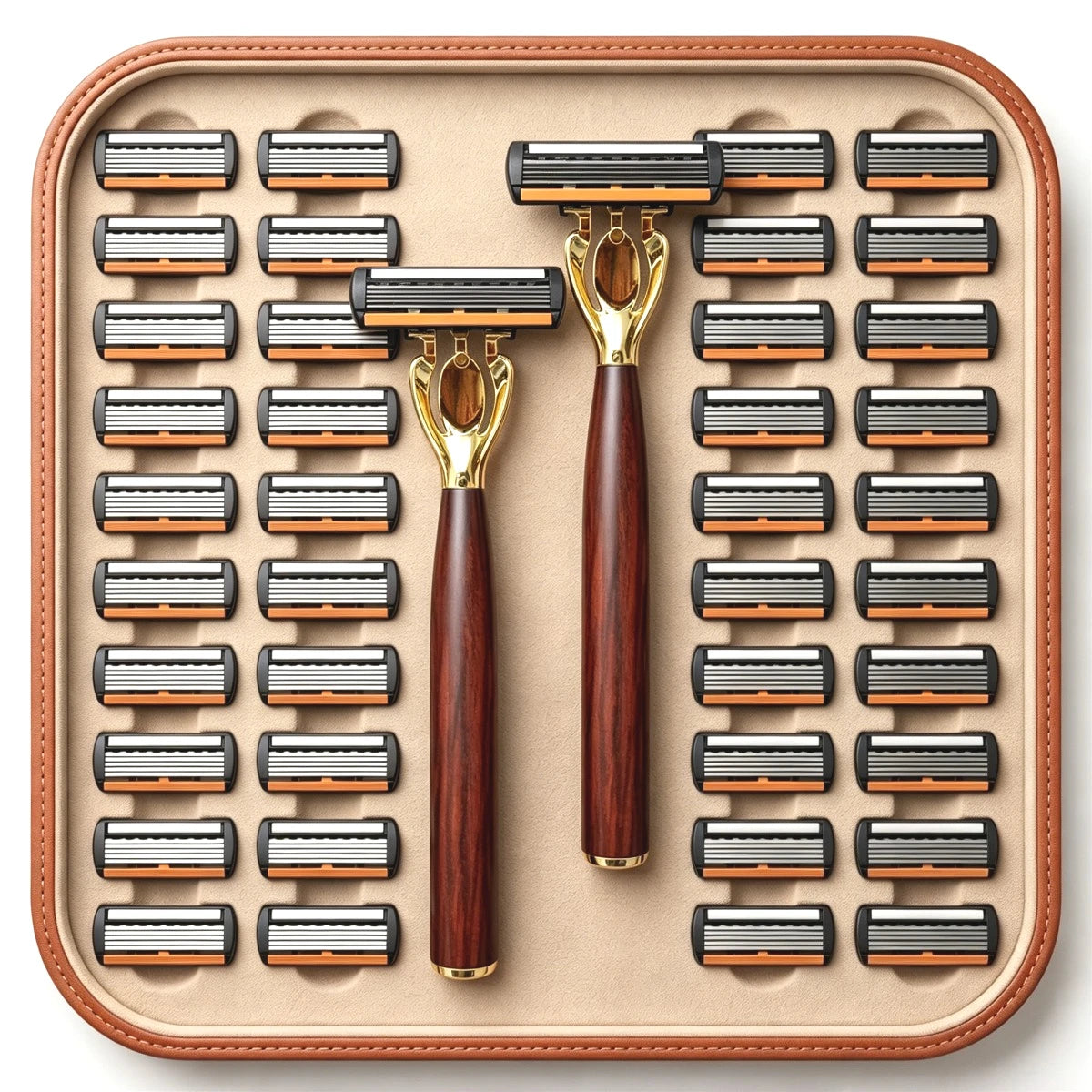 Manual Razor with Six-Layer Blades