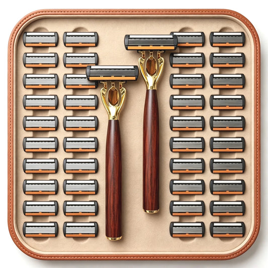 Manual Razor with Six-Layer Blades