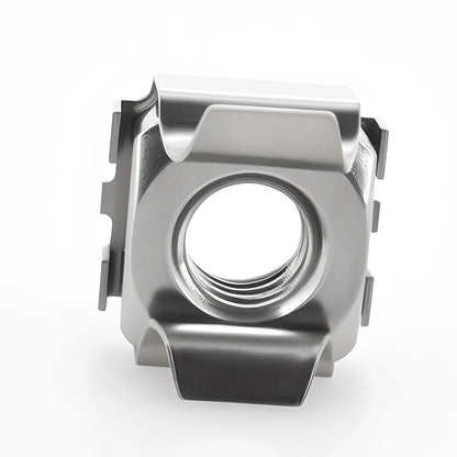 304 Stainless Steel Card Cage Nuts Quartet Floating Nuts Square Snap-In Nut for Rack Mount Server Cabinet 5pcs-10pcs M4 M5 M6 M8