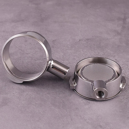58mm 2ears Bottomless Portafilter for Expobar/E61/Rocket Espresso Machine Stainless Steel Modified Coffee Handle Filter Tool