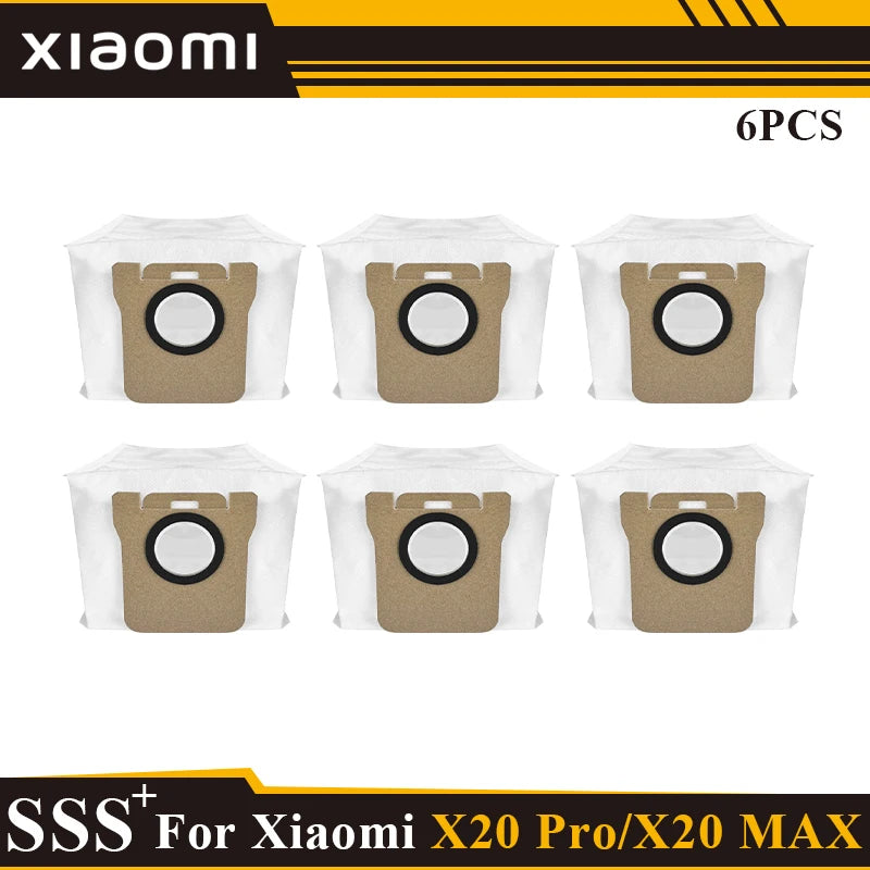 Compatible with Xiaomi Robot Vacuum X20 Max /X20 Pro/ D109GL /D102GL Accessories Main Roller Side Brush, Filter, Mop, Dust Collected Ba