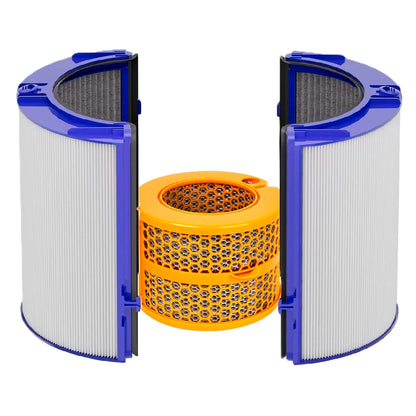 2-IN-1 HEPA+Carbon Filter For Dyson TP06 TP07 TP09 TP10 HP06 HP07 HP09 PH01 PH02 Air Purifier 360°Combi Glass HEPA + Carbon Pure