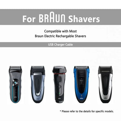 Replacement Shaver Charger — 12V Compatible with Braun