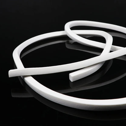 1–10M Silicone Sealing Strip White Square Trim Seal Gasket Silicon Rubber For Windows Doors Silicone Foaming Sponge Strips